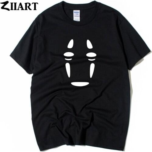 No face faceless spirited away Couple Clothes Boy Man Summer Short-Sleeve T-Shirts ZIIART