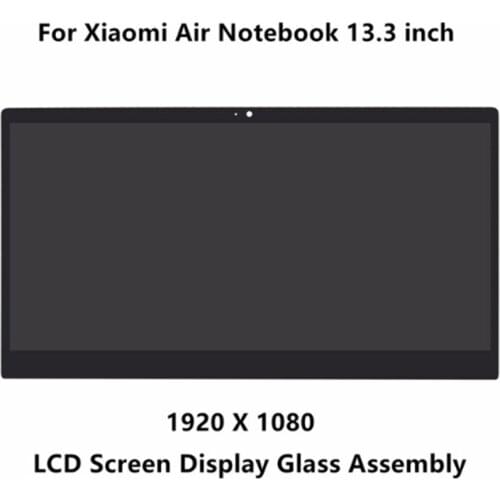 13.3'' front glass led lcd display screen matrix assembly with bezel for Xiaomi LTN133HL09-W LQ133M1JW15