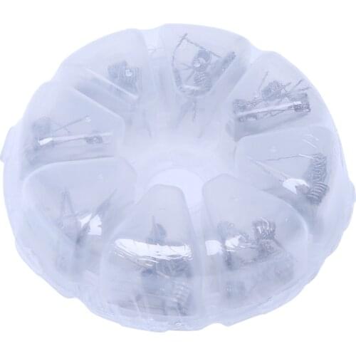 Drop Ship&Wholesale 48Pcs/Set Pre Built Coils RTA RDA Flat Twisted Fused Clapton Quad Hive Alien Oct. 5