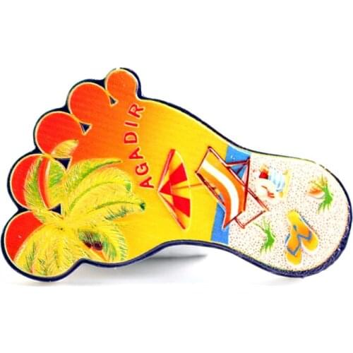 YC17582 factory directly sell agadir foot-style refrigerator magnets