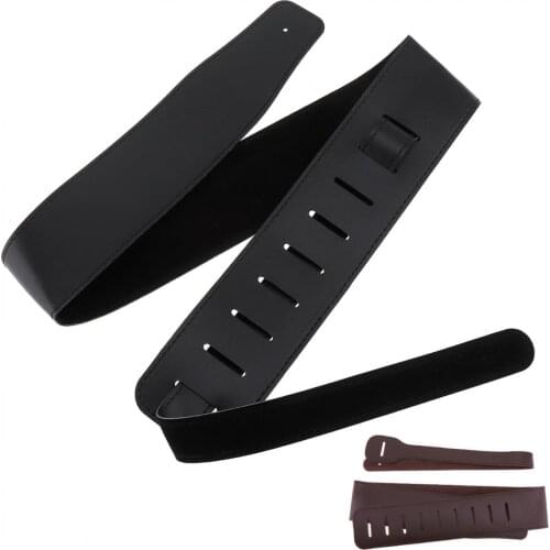 Adjustable Guitar Strap PU Leather 110 -130cm Length 2 Colors Optional for Acoustic / Folk / Electric Guitar Electric Bass