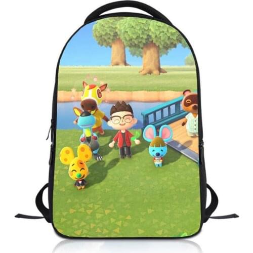 Game Animal Crossing Students Backpack School Bag Children Cartoon Knapsack Boys Girls Rucksack Kids Bookbag Satchel