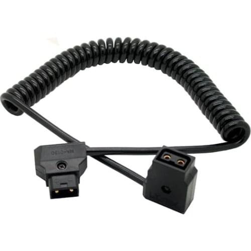 Coiled D-TAP DTAP Cable for DSLR Rig Anton battery cable,D-tap Male-female cable