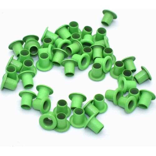 Green Eyelet Grommets 2mm Grommets Metal Eyelet with Washers for Leather Craft Shoes Bag Making Hardware DIY Accessories 50pcs