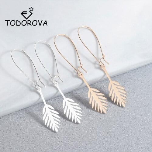 Todorova Vintage Leaves Drop Earrings Boho Bohemian Leaf Dangle Earrings for Women New Fashion Jewelry Gift oorbellen pendientes