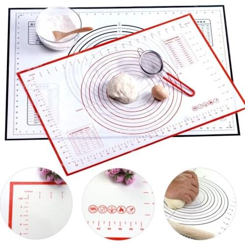 1PCs Silicone Baking Mat With Scale Rolling Dough Pad Kneading Dough Mat Non Stick Pastry Oven Liner Bakeware Accessories