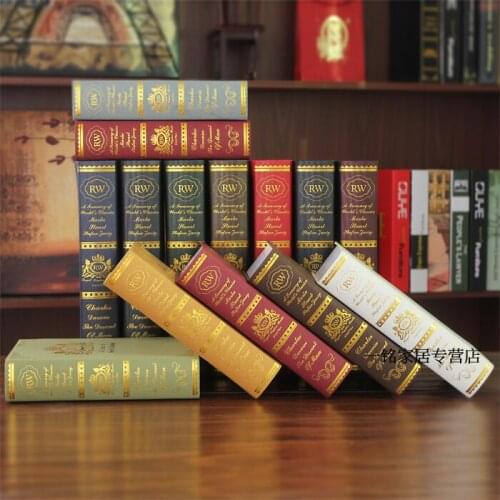 10PCS Vintage decoration props fashion book model books Strong Home Antique Decorativeroom Art Statue