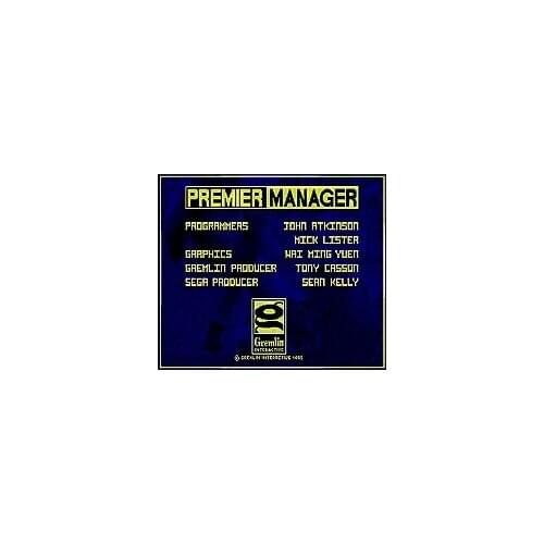 Premier Manager - 16 bit MD Games Cartridge For MegaDrive Genesis console