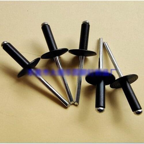 20PCS Big hat Rivet Blind Rivets Aluminum Black M4.8x16x16mm