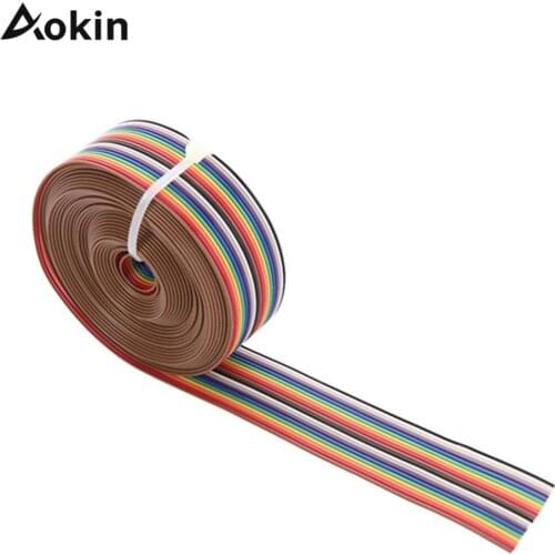 3M 20P DuPont Cable Rainbow Flat Line Support Wire Soldered Cable Connector Wire