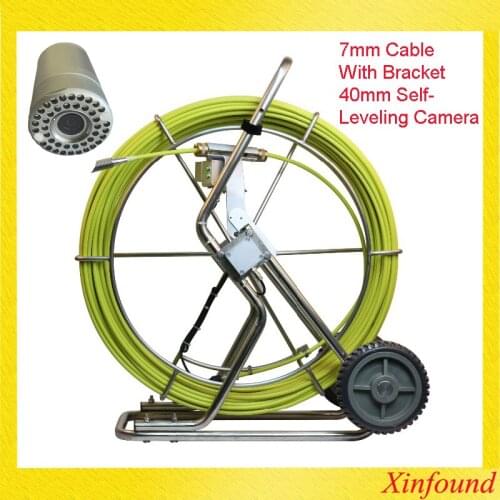 30 Leds 50mm and 42Pcs Leds 40mm Self-Leveling Camera Head 30-120m 7mm Cable Pipe Video Inspection Camera Drain Sewer Borescope