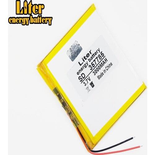 357785 3.7V 3000mAh 357585 high quality customized rechargeable li-polymer battery