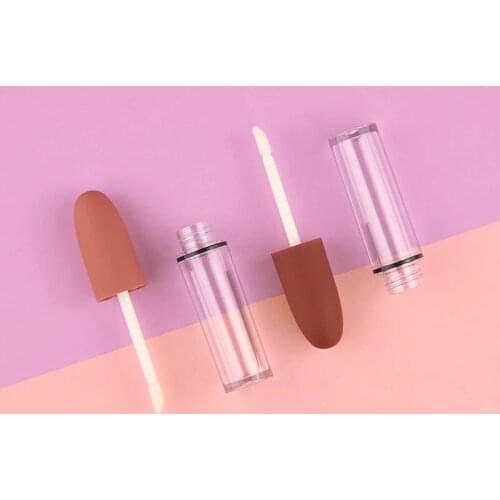 4 ML Lip Gloss Packaging Empty Clear Refillable Cosmetic Container Bullet Shaped DIY Lip Glaze Lipgloss Tube 50 pcs/lot