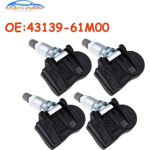 4 pcs/lot For Suzuki Vitara SX4 S-cross Ignis Baleno Swift Jimmy TPMS Tire Pressure Sensor Monitor 43139-61M00 4313961M00 Car