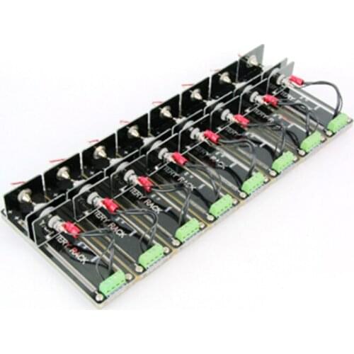 8 Channel 4-wire Test Stand Battery Holder for 32650/26650/18650 /AA/ AAA/ Lithium Battery 10A Test Bracket