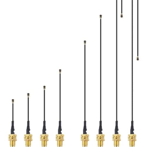 8 Pieces Mini PCI U.FL to RP SMA Female Connector Antenna WiFi Pigtail Cable IPX to SMA Extension