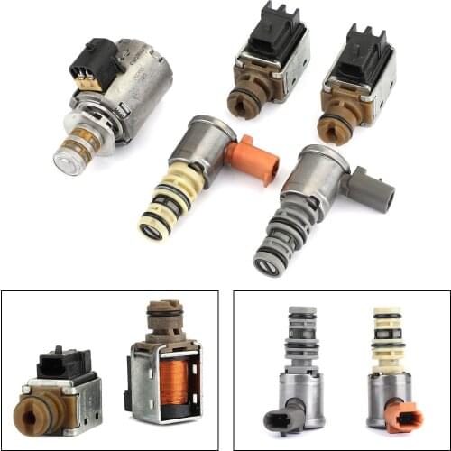 Areyourshop 4L60E 4L65E 4L70E Transmission Solenoid Kit Fits For TCC EPC Shift 2003-On 5pc Set Car Auto Accessories Parts