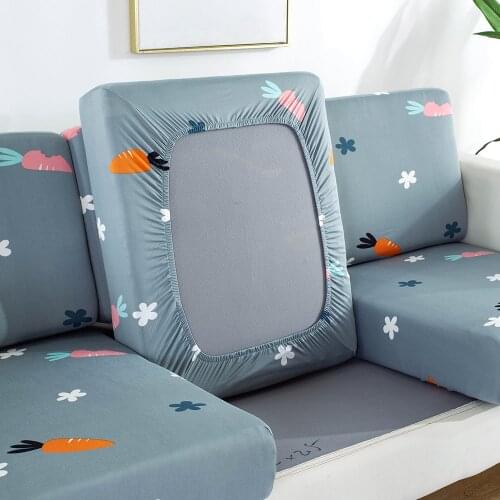 Sofa Seat Cushion Cover For Living Room Elastic Furniture Sofa Protector Polar Fleece Plush Case for Sofa 1/2/3/4 Seater Chair