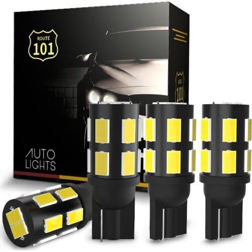 Route101 4pcs T15 W16W 921 LED 6000K White 12V Car Reverse Backup Light Bulb T10 W5W 5W5 194 168 Interior Dome Parking Auto Lamp
