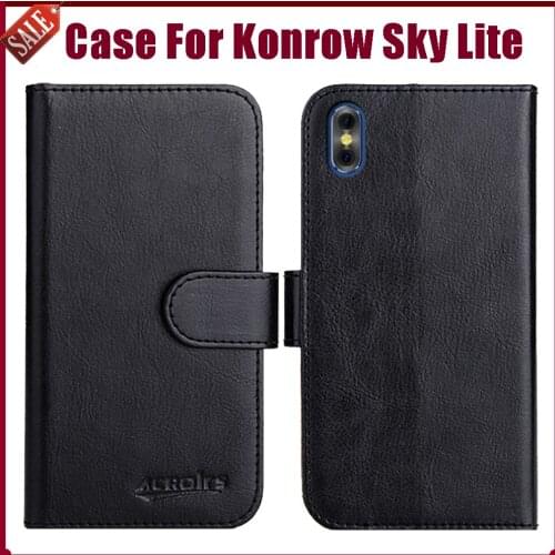 Hot! Konrow Sky Lite Case 5.45" Fashion 6 Colors Flip Soft Leather Wallet Protective Cover For Konrow Sky Lite Case Phone Bag