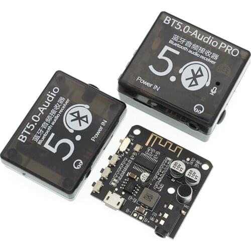 Mini Bluetooth 5.0 Decoder Board Audio Receiver BT5.0 PRO MP3 Lossless Player Wireless Stereo Music Amplifier Module With Case