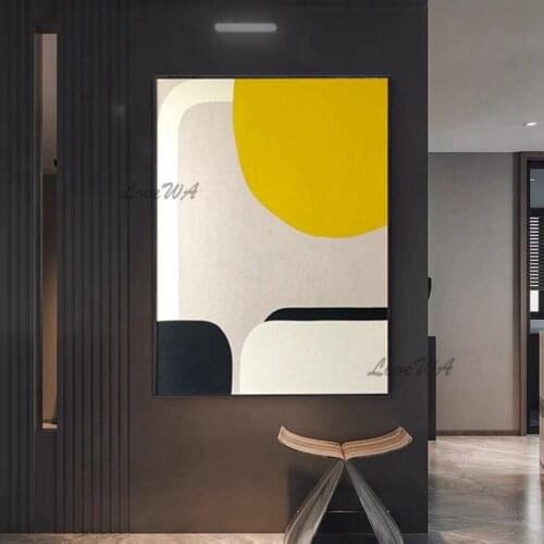 The Soft Contemporary 100% Handpainted Painting For Home Decoration On Canvas New Arrival Wall Picture For Restaurant No Framed