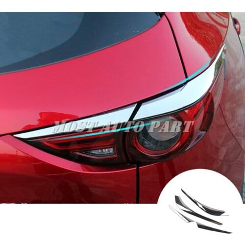 ABS Chrome Rear Tail Light Lamp Trim Cover 4pcs For Mazda CX-5 KF 2017-2019 Car accesories interior Car Trim