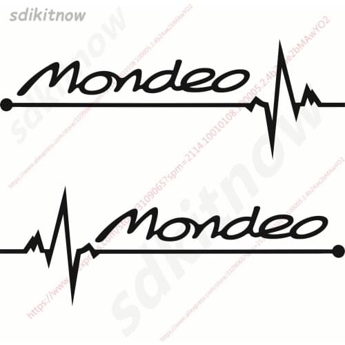 1pair New Heart Car Decal Sticker Styling Windows Door Decoration For ford mondeo 3 4 5 mk3 mk4 mk5 accessories