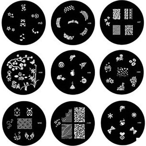 Wholesale 200pcs New 90 styles 3D Nail Art Stamping Image Plate Nail Image Plate decoration Stencils stamping free DHL shipping