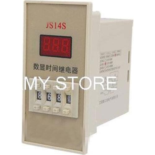 Panel Mount AC 220V 0.01S-999h Programmable Timer Time Relay 11 Pin JS14S