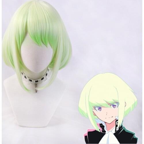 PROMARE Mad Burnish Lio Fotia 35cm Short Straight Heat Resistant Synthetic Hair Anime Cosplay Wig + Wig Cap