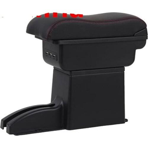 For Kalina Armrest Box Double Layer with usb Car Central Armrest Storage Box accessories