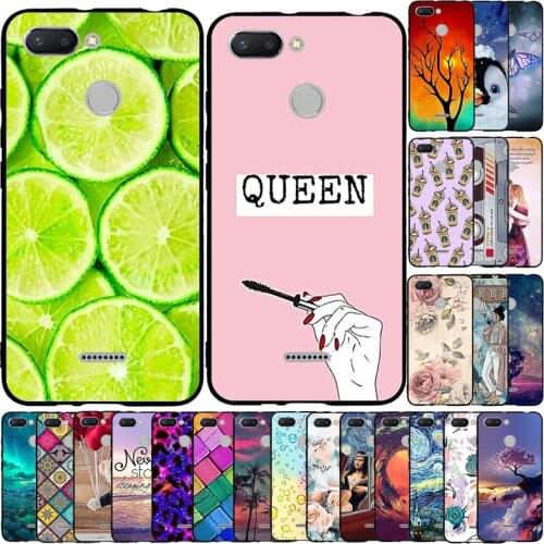 For Xiaomi Redmi 6 Case Flower Animal Cover Silicone Case For Xiomi Xiaomi Redmi 6 Redmi6 Bumper Shockproof Phone Case Coque