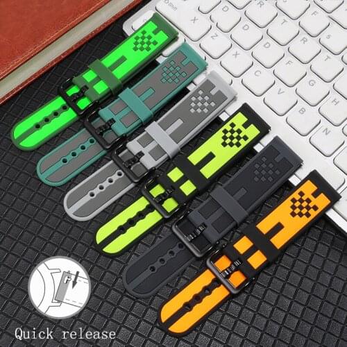For Huawei Watch GT 2 E PRO Soft Silicone Watchband 20mm 22mm For Honor Smart Sport Rubber Bracelet Quick Release