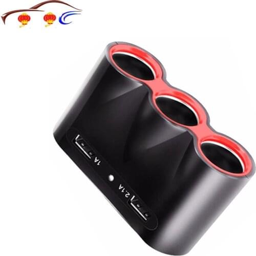 Cigarette Sockets Adaptateur Allume Briquet Allume-cigare 5 v Puissance de Sortie 3.1A 3 USB Voiture Chargeur 12 v /24 v 120 w