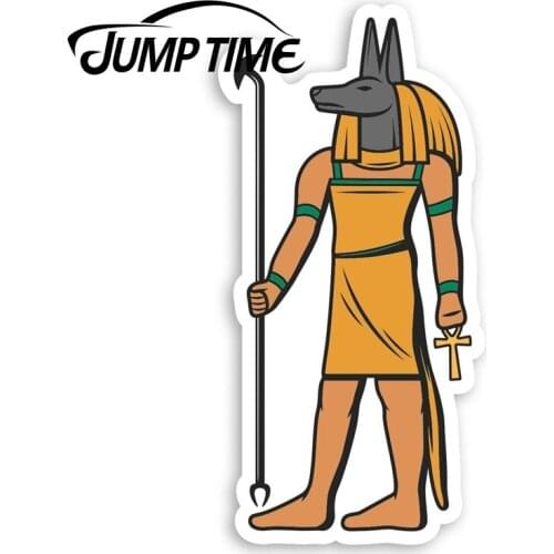 Jump Time Anubis Death God Vinyl Stickers - Ancient Egypt Luggage StickerDecal Car Window Bumper Car Accessories