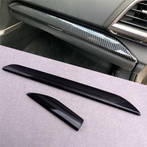 CITALL 1 Set Interior Dashboard Strip Trim Fit for Subaru Forester SK 2019 2020 2021 Carbon Fiber Style ABS Left Hand Drive Only