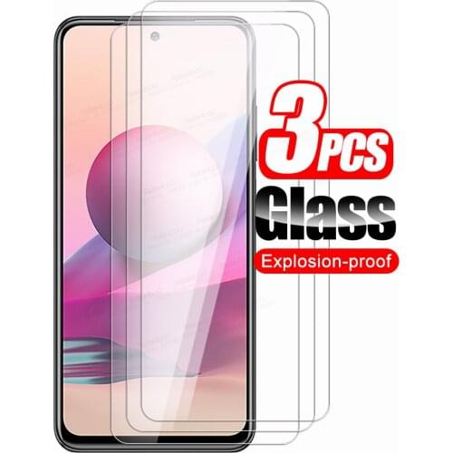3pcs Tempered Glass For Xiaomi Redmi Note 10s Glass Screen Protector Redme Note10 Not 10 s Not10s Phone Protective Cover Film