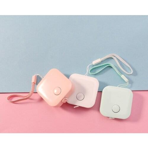 1.5m*7mm Candy Color Small Plastic Retractable Tape Measure Office School Supply Portable Fashion Design