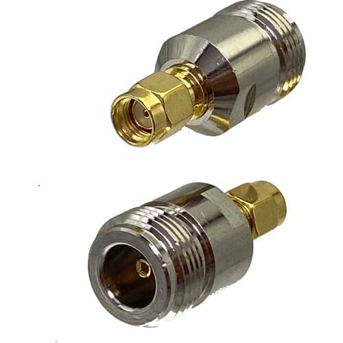 1pcs Connector Adapter RP-SMA Male Jack to N Female Jack RF Coaxial Converter Straight New