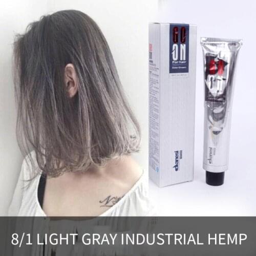1PC Hair Dye Light Gray Hair Color Quickly Dyes And Fixes Color Lasting Effectively Fashion Whitening Hair Coloring Cream TSLM1