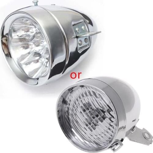 1 Pc Vintage Retro Bicycle Bike Front Light Lamp 7 LED Fixie Bike Headlight