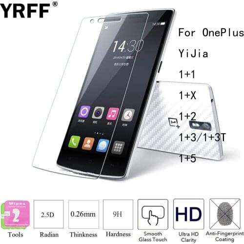 2PCS 2.5D 0.26mm Tempered Glass Screen Protector Film For OnePlus Yijia 1+1 1+2 1+3 1+3T 1+5 1+X 1 2 3 5 X One Two Three Five