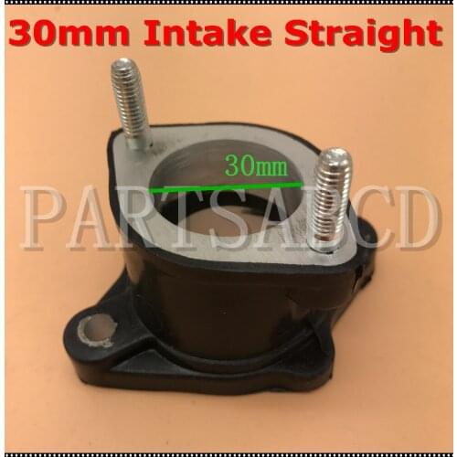 30mm straight Carburetor Intake Manifold 200CC 250CC ATV Go Kart Dirt Bike Parts