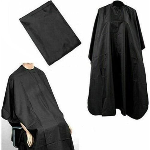 Antistatic Salon Barber Cape Hair Cutting Gown Hairdressing Hairdresser Solid Black Waterproof Adult Haircut Apron Styling Cloth