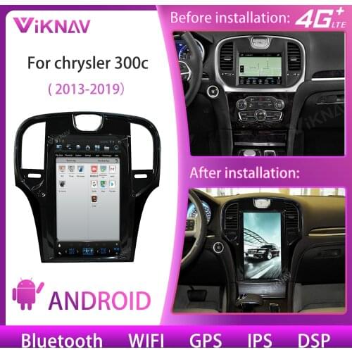 Car gps navigation multimedia player for chrysler 300c 2013-2019 android radio head unit car audio autoradio hd touch screen