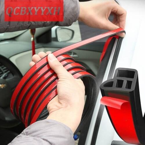 Car Styling Protector Seal Noise Insulation Car Door Weatherstrip Front Rear Windshield Edge Sealing Strips Sticker Accessories
