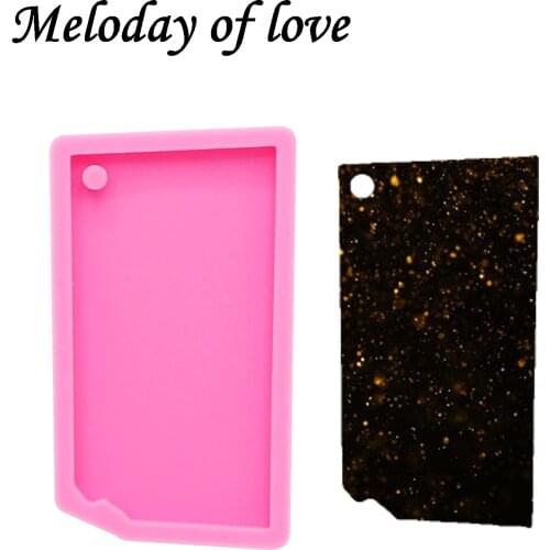 Shiny Kansas state keychain molds for keychains DIY epoxy model resin keychain mold silicone rubber DY0206