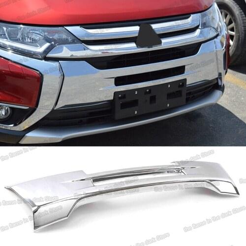 Lsrtw2017 Car Front Grill Moldings Decoration for Mitsubishi Outlander 2013 2014 2015 2016 2017 2018 2019 Accessories Auto