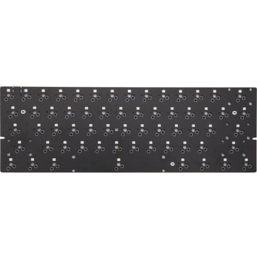 Bm60rgb bm60 poker rgb 60% gh60 hot swappable Custom Mechanical Keyboard PCB program qmk full rgb switch underglow type c